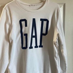 White Gap logo sweatshirt size large